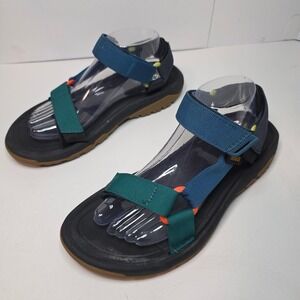 Teva S/N 1019234 Sport Sandals Unisex Sz 8 Teal GreenBlackBrown Outdoors Hiking